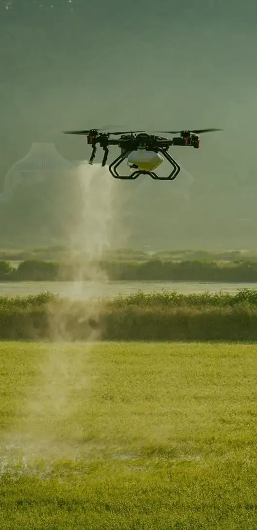 Drone crop spraying