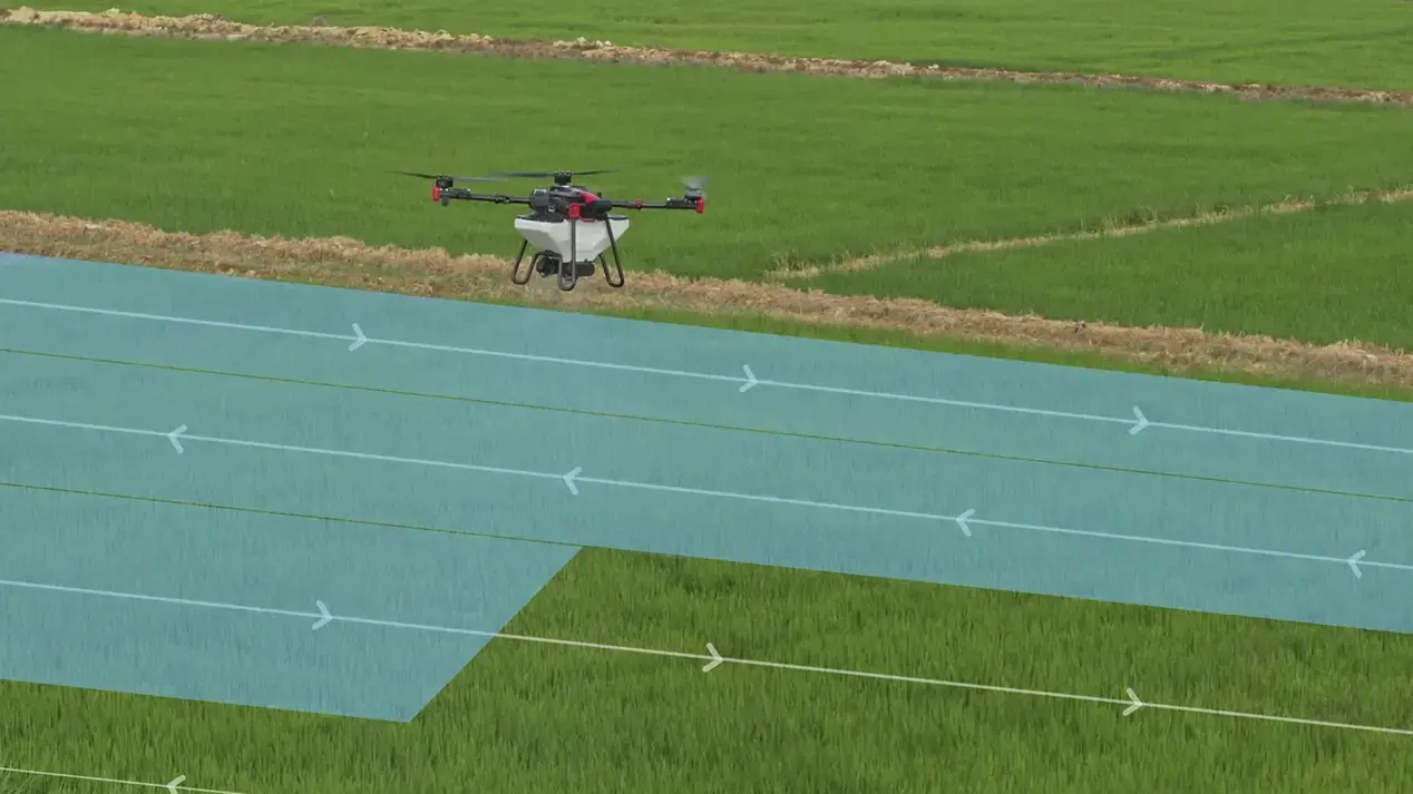 Drone mapping a field